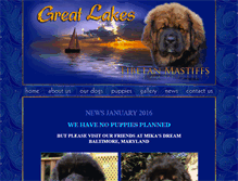 Tablet Screenshot of greattibetanmastiffs.com